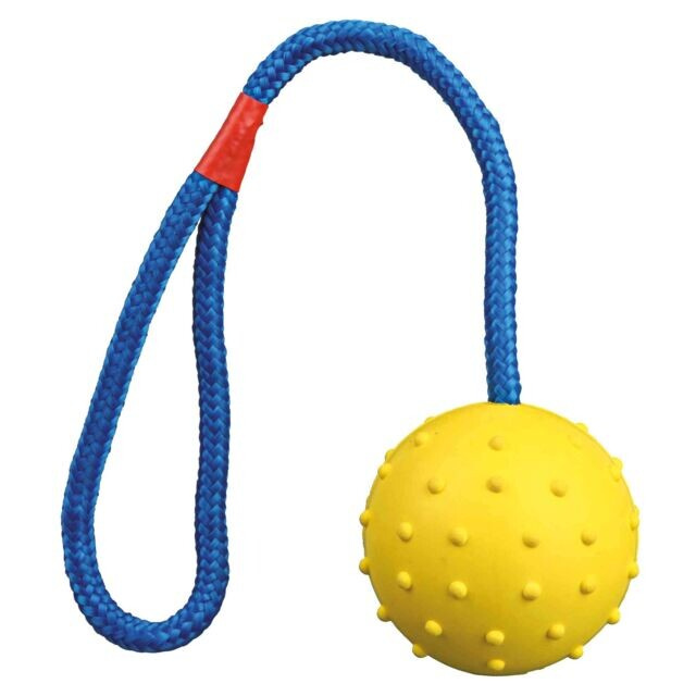 Trixie Vrhací Hrbolatý Míč Na Šnůrce - 6cm/30cm