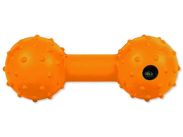 Hračka TRIXIE gumová činka s rolničkou 12 cm 1 ks