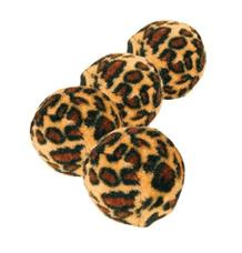 Míčky leopardí motiv  4 cm/ 4ks