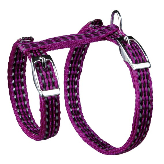 Postroj Trixie pro kočky s vodítkem s reflexními prvky 22–42cm*10mm, 1,20m