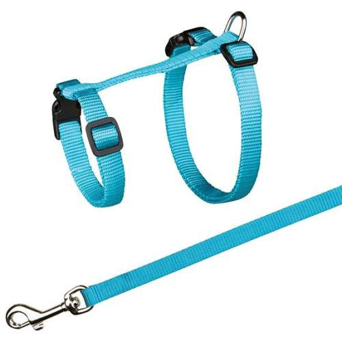 Postroj nylon. pro kočku s vodítkem XL, 34-57 cm/13mm, 1,20m 1 ks