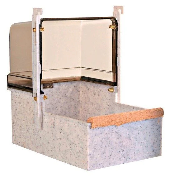 Koupelna pro papoušky Trixie š16 x v16x hl18cm - tm. hnědá