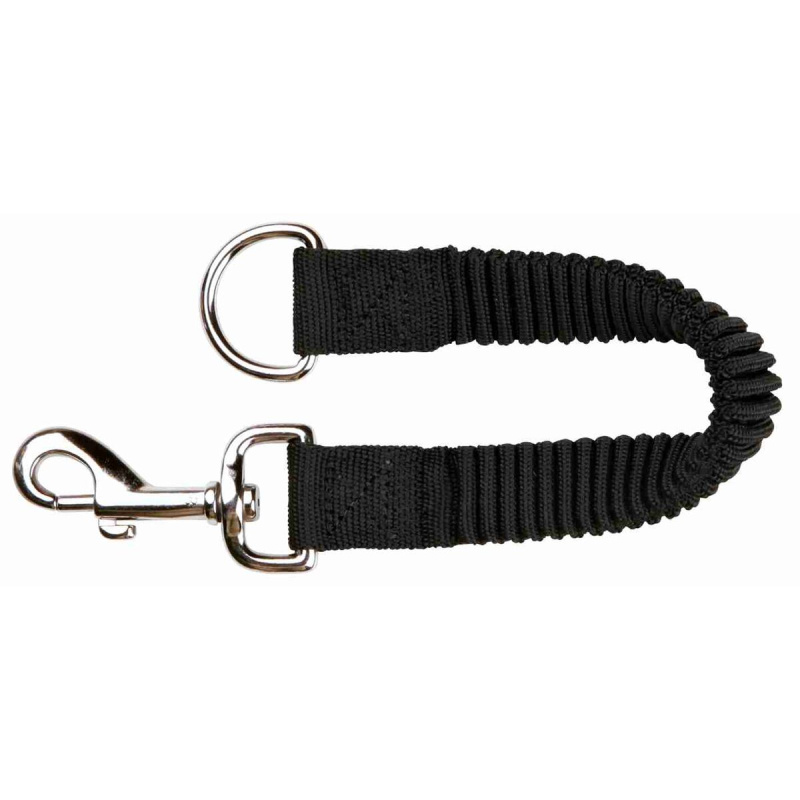 Tlumič tahu, amortizér, nylonový, k jakémukoliv vodítku S-M 21 cm/15 mm černý