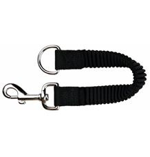 Tlumič tahu, amortizér, nylonový, k jakémukoliv vodítku S-M 21 cm/15 mm černý