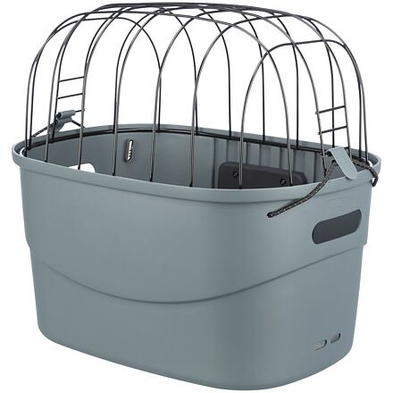 Přepravka Trixie na kolo (řidítka) plast, šedá 42x39x30cm