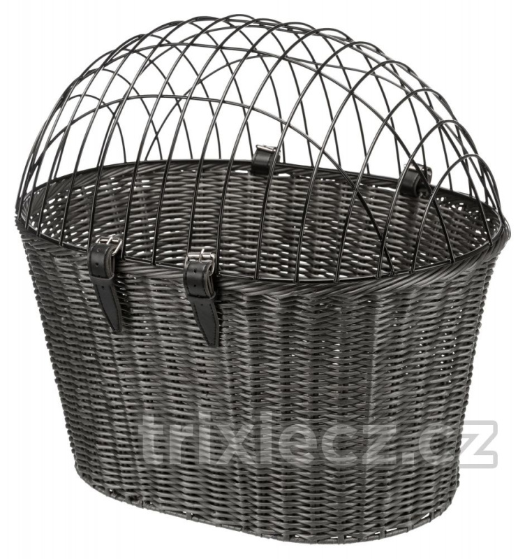 Transportní košík na řidítka, 44 x 34 x 41cm, antracit (max. 5kg) 1 ks