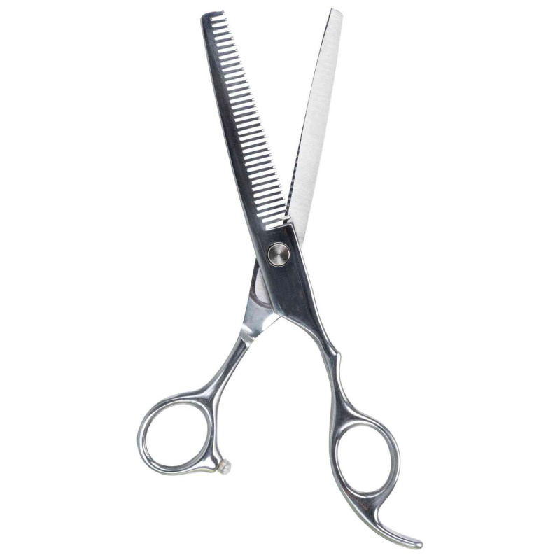Profesionální efilační nůžky, s nastavit. šroubem  18 cm