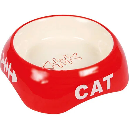 Keramická miska CAT + rybí kostra 200 ml/ 13 cm