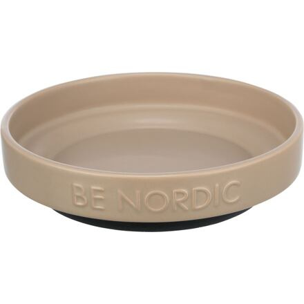 BE NORDIC keramická miska plytká 0,3l/16cm šedohnědá