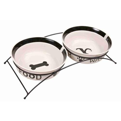 Set keramických misek se stojánkem 2x2,6 l/ 25 cm