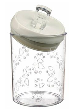 Plastový zásobník na krmivo a pamlsky 1,5l/12x17,5cm transpa 1 ks