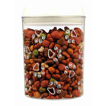 Plastový zásobník na krmivo a pamlsky 1,5l/12x17,5cm transpa 1 ks