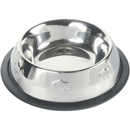 Miska nerez s gumou, motiv rybky 200 ml/ 11 cm