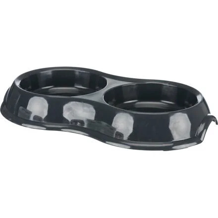 Plastová dvojmiska bílá 2x0,2 l/ 11 cm