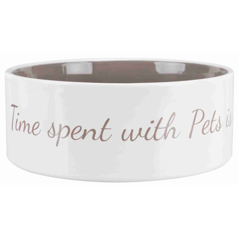 keramická miska Petďs home, krémovo/hnědošedá 1,4 l/20 cm