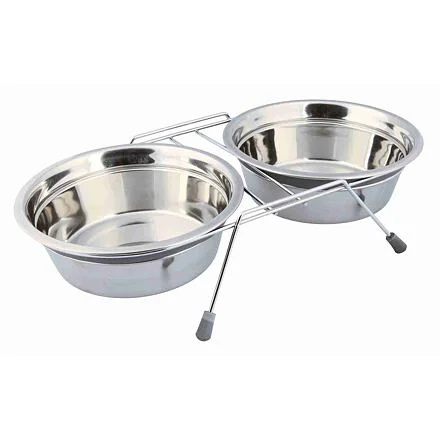 Nerez stojánek + 2 misky se silikonovým kroužkem 1500 ml/ 21 cm