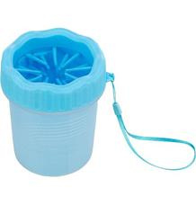 PAW CLEANER - kalíšek k čištění tlapek, silikon/plast, modrá S-M