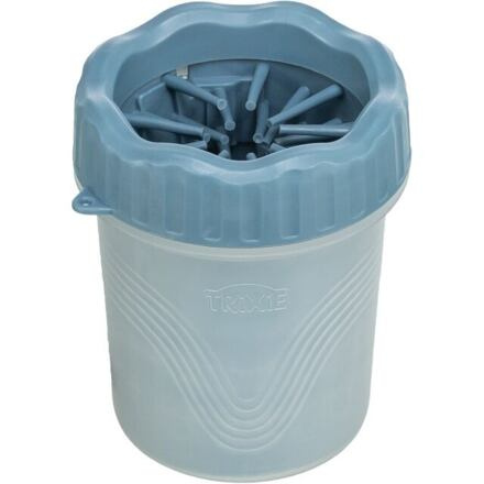 PAW CLEANER - kalíšek k čištění tlapek, silikon/plast, modrá M-L