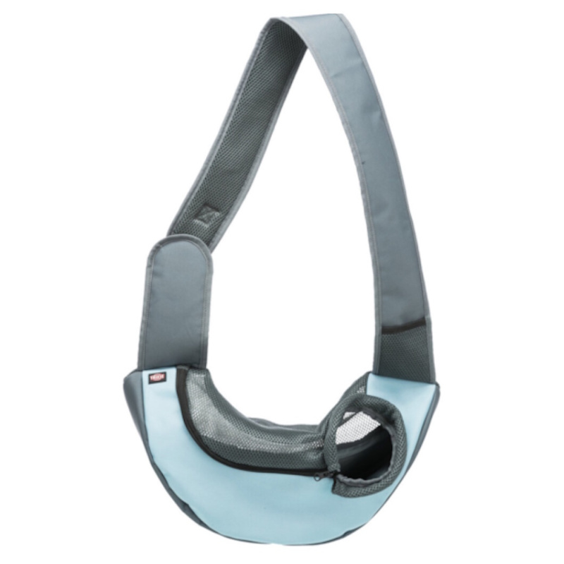 Taška přes rameno SLING, 50 x 25 x 18cm, světlešedá/světlemodrá (max. 5kg)