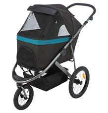 Kočárek BUGGY na vzduchových pneu,  60 x 112 x 120 cm, nosnost 20 kg, černá/petrolejová 1 ks (28960)
