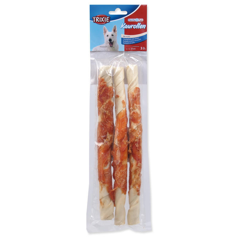DENTAFUN-tyčinka svázaná kuřecím masem 3ks, 28cm/250g