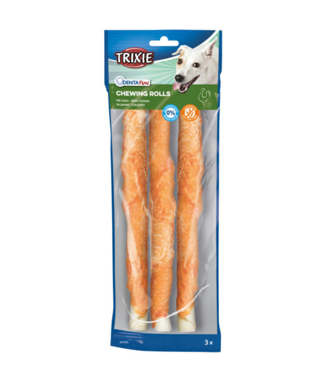DENTAFUN-tyčinka svázaná kuřecím masem 3ks, 28cm/250g