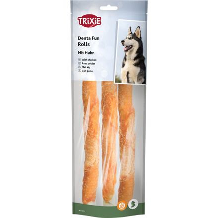 DENTAFUN-tyčinka svázaná kuřecím masem 3ks, 28cm/250g
