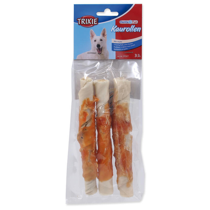 DENTAFUN-tyčinka svázaná kuřecím masem 3ks, 17cm/140g