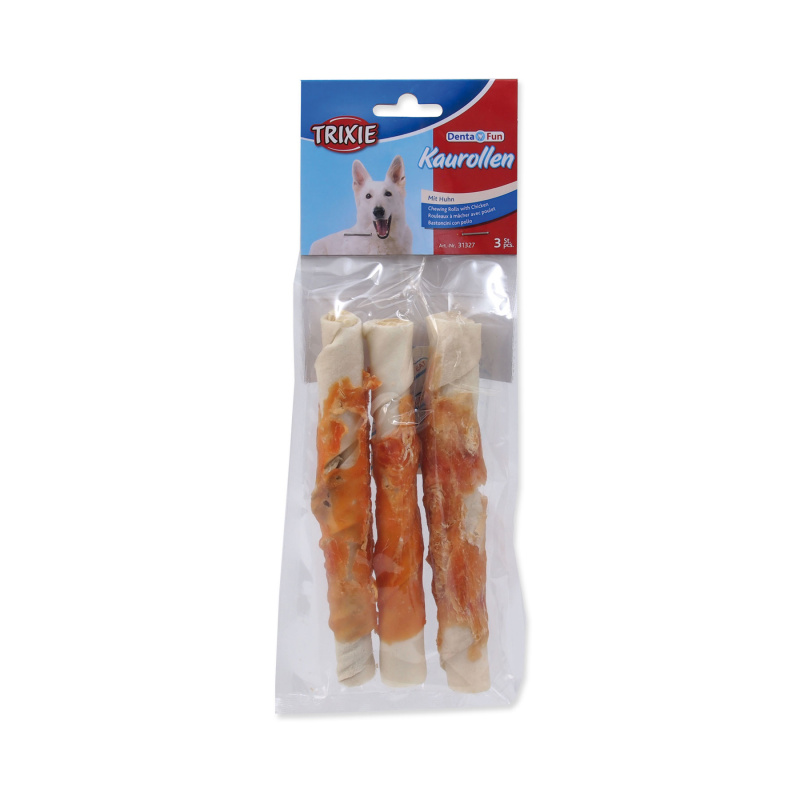 DENTAFUN-tyčinka svázaná kuřecím masem 3ks, 17cm/140g