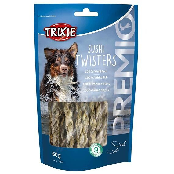 Trixie Premio SUSHI TWISTERS rybí copánky 60g TR