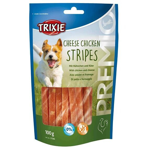 Trixie Premio CHICKEN CHEESE STRIPES se sýrem 100g TR