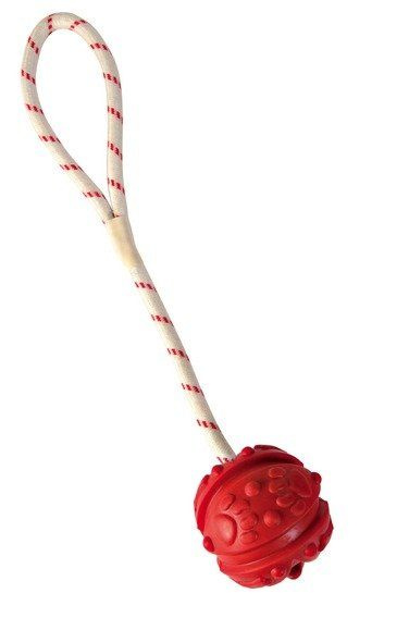Plovoucí vrhací míč na šňůře - plný 4,5cm/35cm