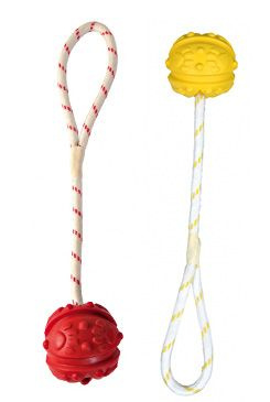 Plovoucí vrhací míč na šňůře - plný 7cm/35cm