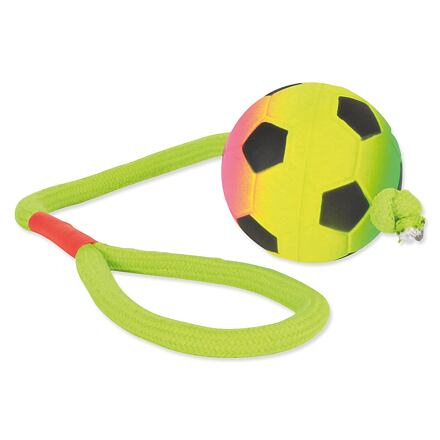 Trixie Míč Mechový Neonový Na Šňůře - 6cm/30cm