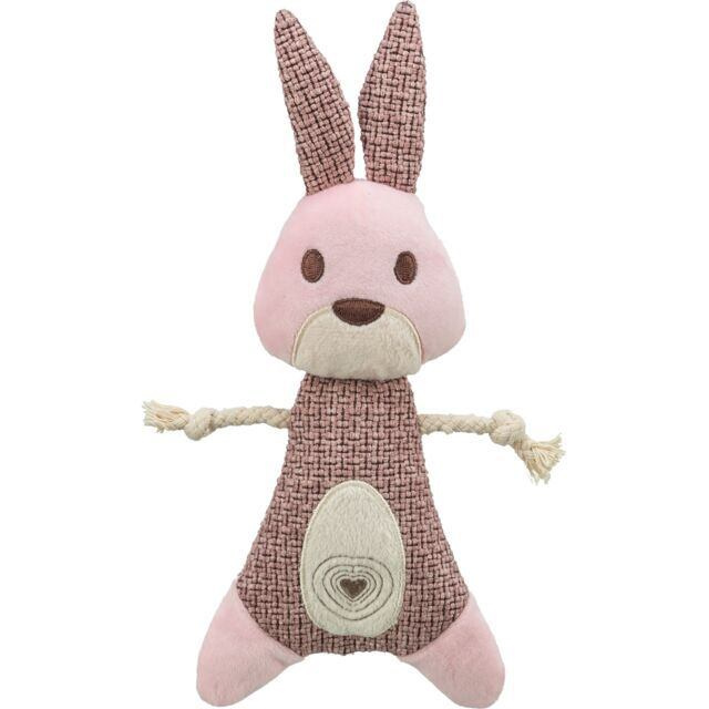 Rabbit - králík, 24 cm, hračka bez zvuku, látka/plyš, růžová 1 ks