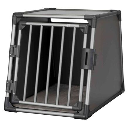 Transportní box do zavazadlového prostoru, M-L: 61 × 65 × 86 cm, hliníkový rám, pevné stěny, grafit 1 ks