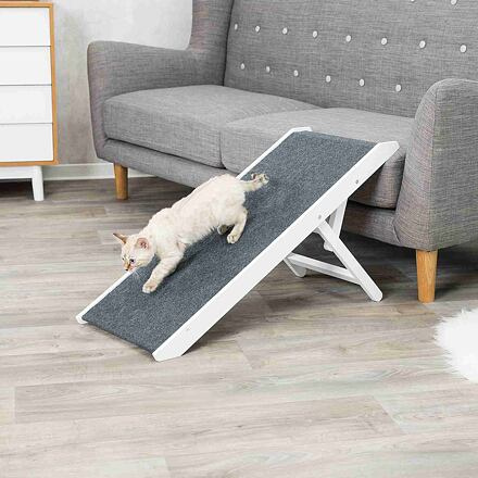 Ramp, height-adjustable, MDF, 36 × 43 × 90 cm, white