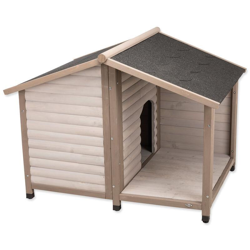 Bouda natura Lodge M–L 130×100×105cm šedá