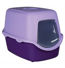 WC VICO kryté s dvířky, bez filtru vínová/bílá