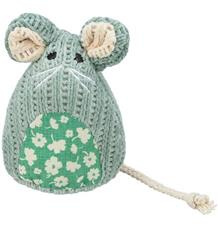 Myška tkaná sedící, s catnipem, 11 cm 1 ks