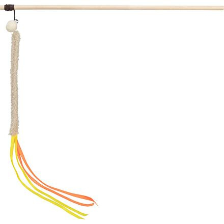 Hrací prut s třásní, plast/plyš 40 cm