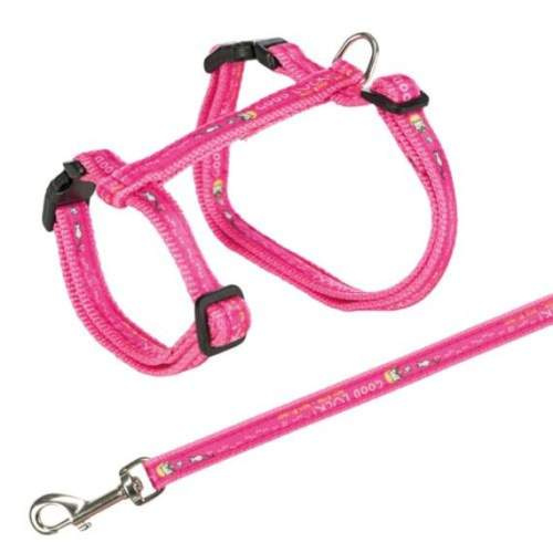 Postroj pro kočku s vodítkem XL GOOD LUCK 34-57cm/13mm 1 ks