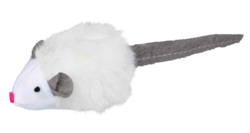 Mikročipová myš se zvukem, catnip 6 cm 1 ks