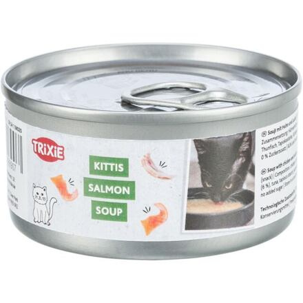 Salmon Soup losos & kuře - tekutý pamlsek pro kočky BAL 4 x 80 g