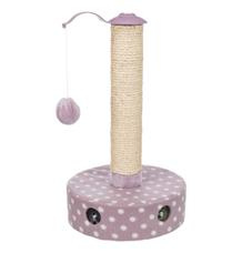 JUNIOR škrabadlo pro koťata ø 26 cm/ 47 cm, fleece/sisal, světlá lila 1 ks