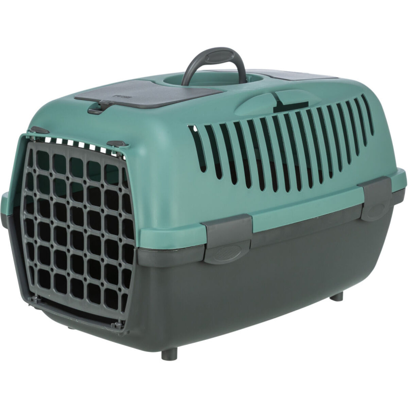 TRIXIE Transportní box CAPRI II, XS-S: 37x34x55cm (max. 8kg), tmavě šedá/petrolejová