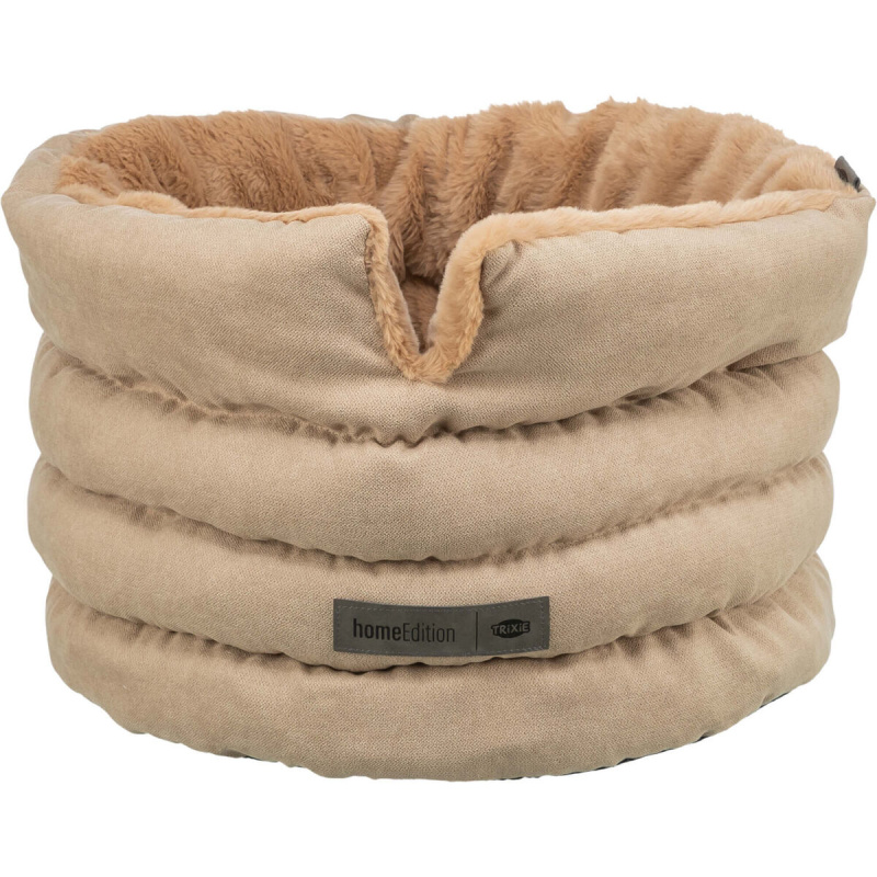 TRIXIE HOME Edition pelech LIANO Soft, kulatý s vysokým okrajem, ø 65 cm, písková/hnědá