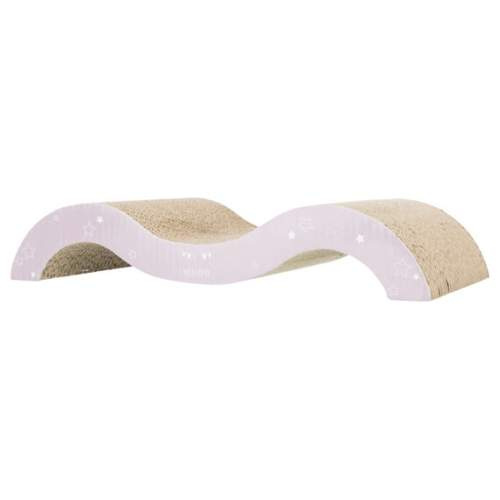 TRIXIE JUNIOR škrabací vlna karton 38 x 7 x 18 cm světlá lila/mátová