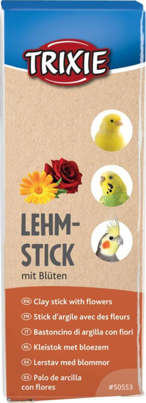 TRIXIE Jílová tyčinka s květy, 2 ks/250 g
