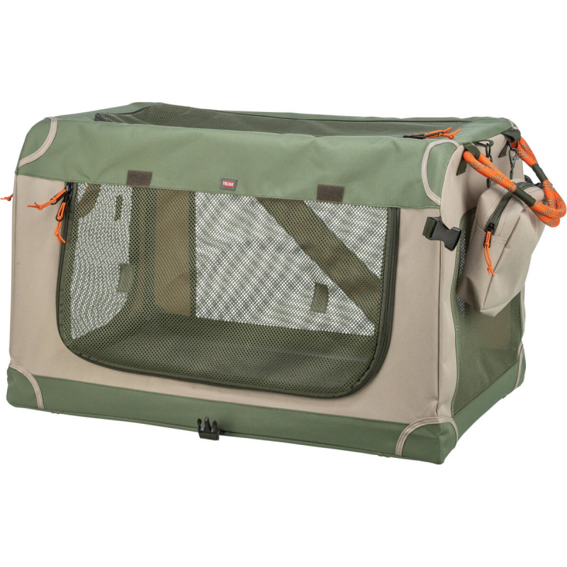 Tranportní přepravka COMFY, M: 51.9 x 49.4 x 85.7 cm, olivová/béžová 1 ks